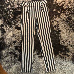 Forever 21 Striped Skinny Sailor Jean